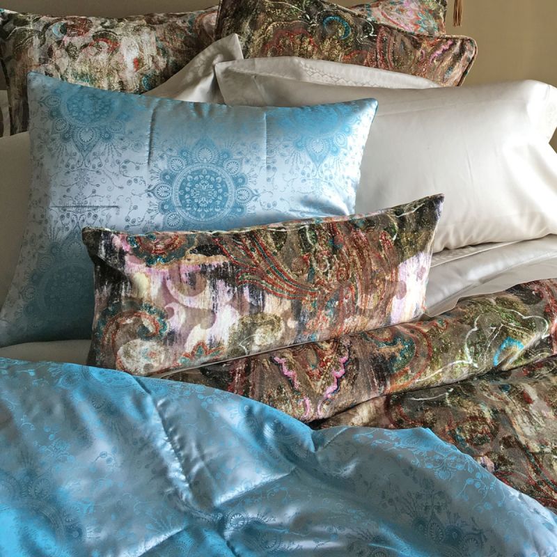 Anichini Romano Silk Foot Quilts, Throws, and Shams