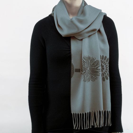 MERINO WOOL SHAWL MODERN SCARF PERFECT FOR GIFT WOOL SCARF NEW & NATURAL ! 