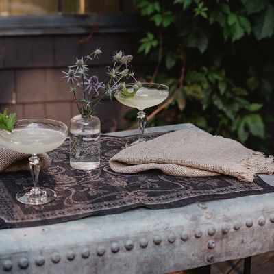 Aida Rustic Open Weave Natural Linen Table Linens