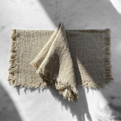 Aida Rustic Open Weave Natural Linen Table Linens
Rustic, Open Weave Linen Table Linens
Aida rustic linen table linens natural 