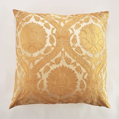 Anichini Bodrum Turkish Brocade Decorative Pillows in Gold