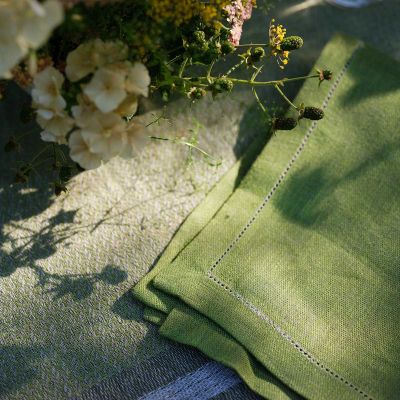 Linen Sateen Napkins
Heirloom Quality Linen Napkins
Anichini linen sateen table linens 