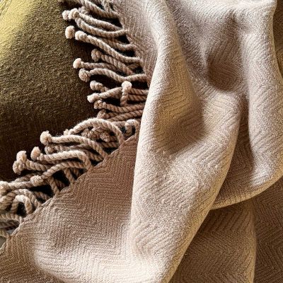 Anichini Norbu Hand Loomed 6-Ply Herringbone Weave Throws