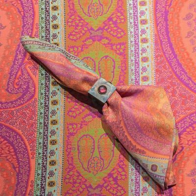 Anichini Taj 2.0 Heavyweight Jacquard Table Linens
Paisley Jacquard Placemats
Anichini taj 2 thread dyed jacquard table linens rs 