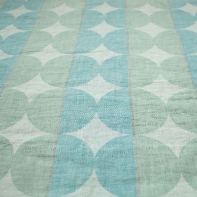 Anichini Yutes Collection Contorno Linen Fabric In 02 Spaqua Right Side