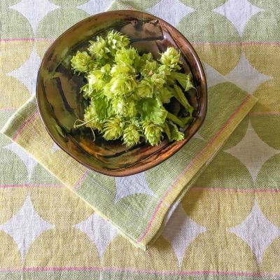 Anichini Contorno Modern Linen Napkins In Olive Green
Modern Graphic Linen Napkins
Contorno olive green linen napkins table linens 
