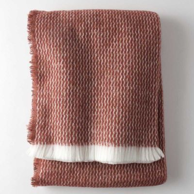 Curly Washable Wool & Cotton Blend Throws