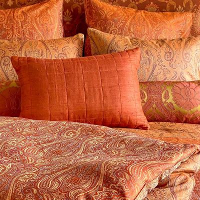 Anichini Kanishka Hand Loomed Dupioni Silk Quilts & Pillows