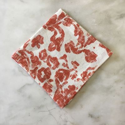Anichini June Modern Floral Linen Table Linens
Modern Floral Linen Napkins
June modern floral table linens orange 