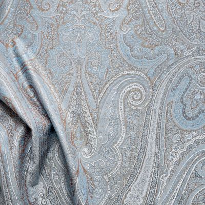 Anichini Kashmir Paisley Table Linens
Italian Paisley Jacquard Tablecloths
Kashmir paisley jacquard fabric mushroom lavender reverse 