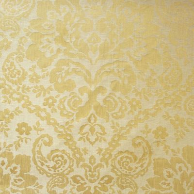 Anichini Lido Linen Jacquard Fabric By The Yard In Pale Gold Ivory