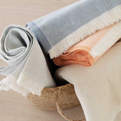 Linen Summer Weight Washable Throw