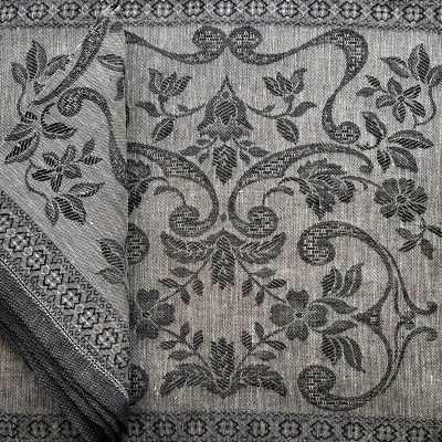 Melania Linen Napkins and Placemats - Black