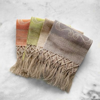 Anichini Melania Linen Hand Towels With Hand Knotted Fringe, Small Size
Italian Linen Towels
Melania Towel Fringe Anichini Linen Towels Collection
