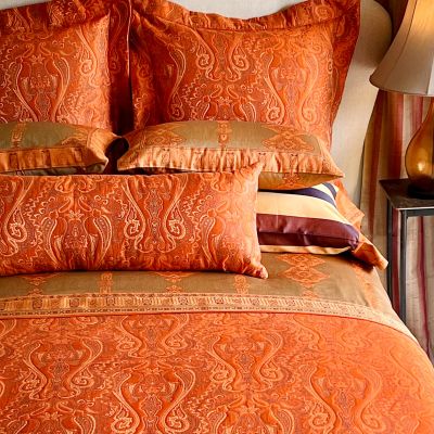 Tibet Paisley Matelassé Decorative Pillows