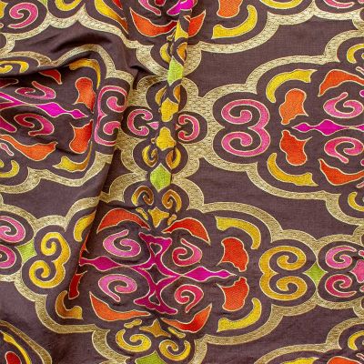 Anichini Pema Colorful Embroidered Tibetan Fabric By The Yard