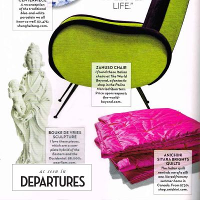 Anichini Sitara Brights Dupioni Silk Quilts In Departures Magazine