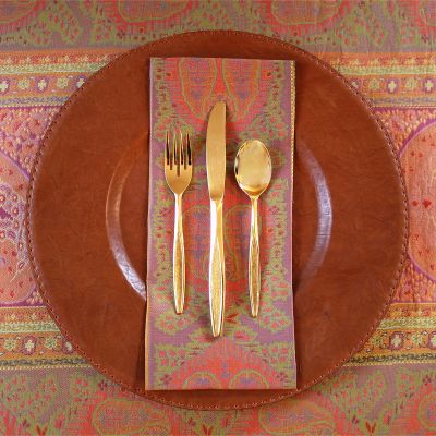 Anichini Taj Paisley Jacquard Table Linens