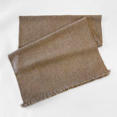 Tashi Hand Loomed 100% Yak Wool Stoles In Natural Grey