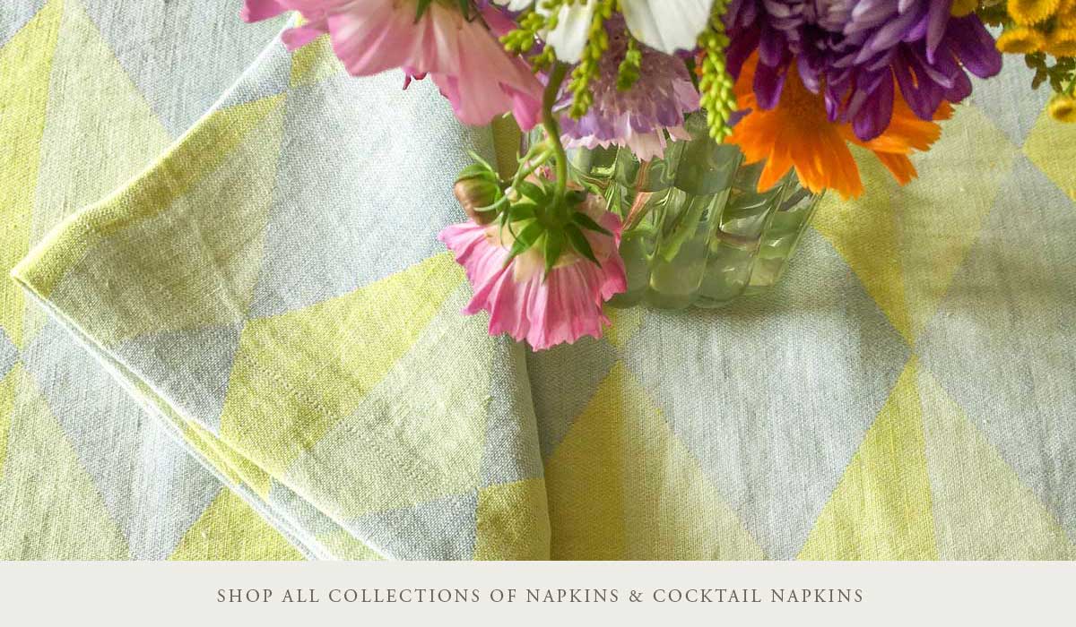 ANICHINI  Lido Table Linens - Paisley Floral Linen Jacquard Napkins,  Placemats, Runners, and Tablecloths