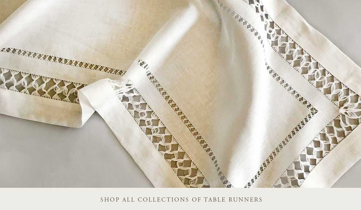 ANICHINI  Lido Table Linens - Paisley Floral Linen Jacquard Napkins,  Placemats, Runners, and Tablecloths
